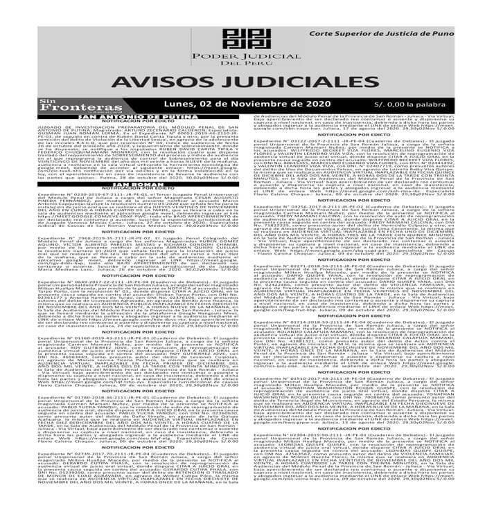  JUDICIAL PUNO 02112020