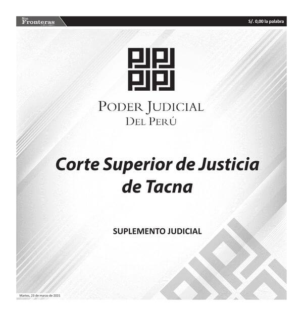  JUDICIALES TACNA 23032021