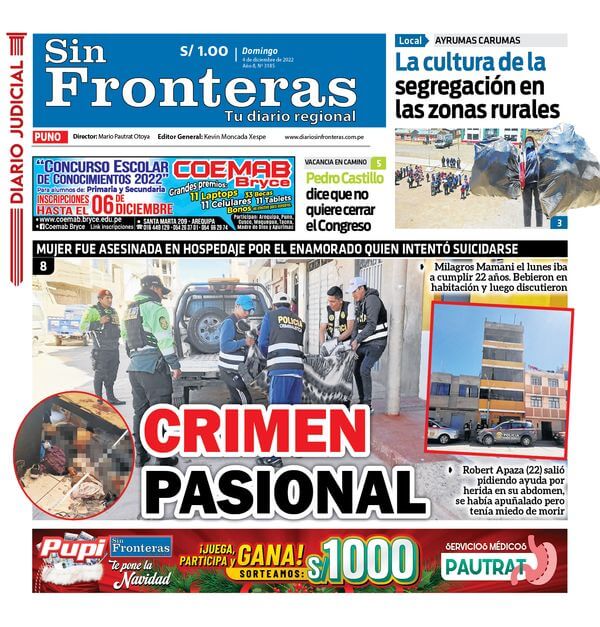  DIARIO SIN FRONTERAS PUNO 04122022