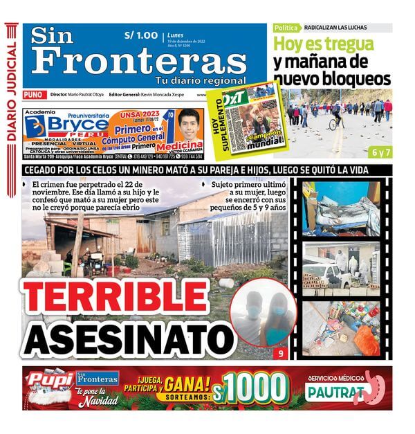  DIARIO SIN FRONTERAS PUNO 19122022