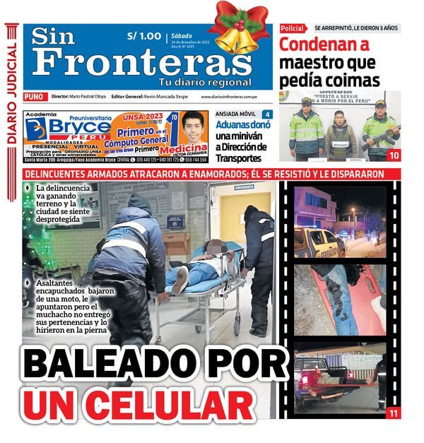  DIARIO SIN FRONTERAS PUNO 24122022