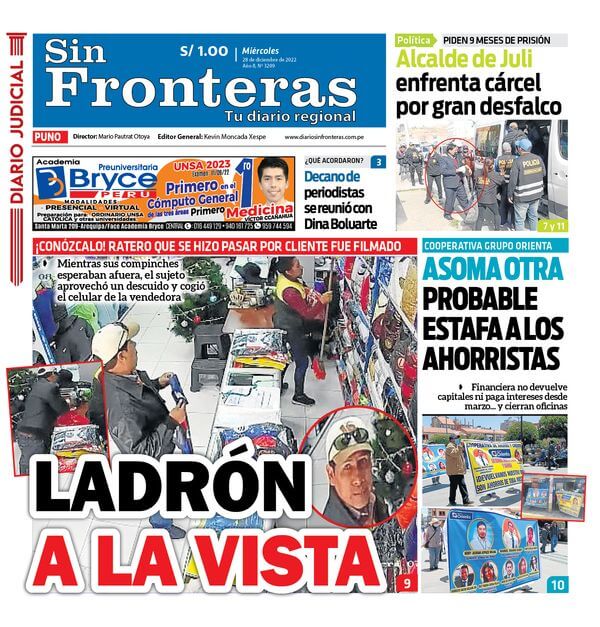  DIARIO SIN FRONTERAS PUNO 28122022