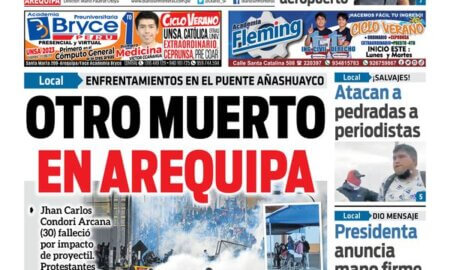 PORTADA DIARIO SIN FRONTERAS ARQUIPA