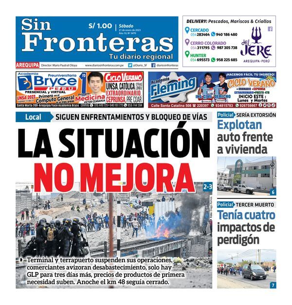 DIARIO SIN FRONTERAS TACNA