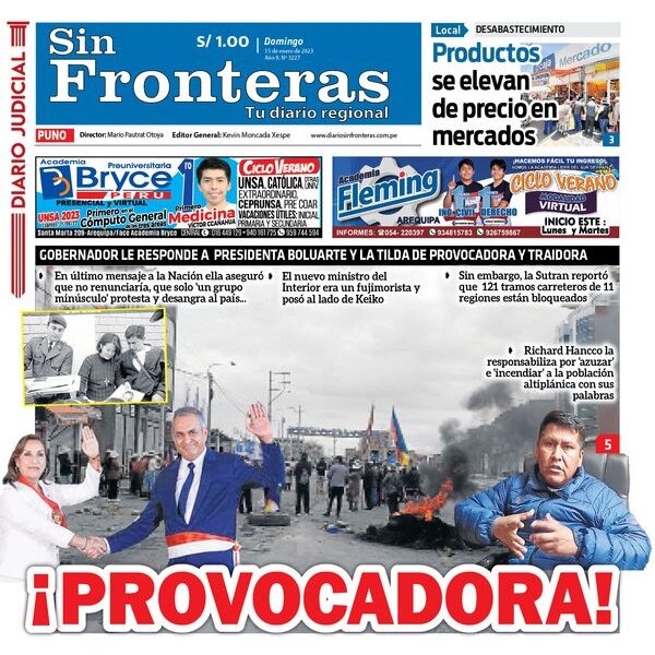  DIARIO SIN FRONTERAS PUNO 15012023