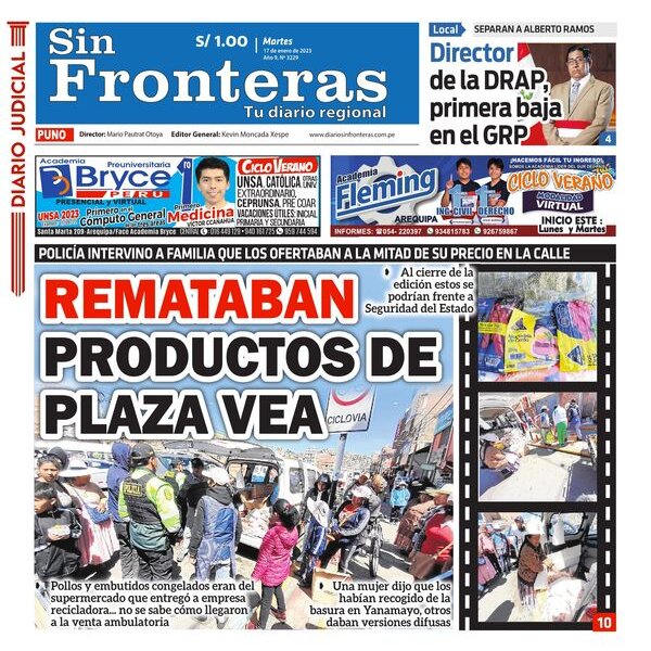  DIARIO SIN FRONTERAS PUNO 17012023