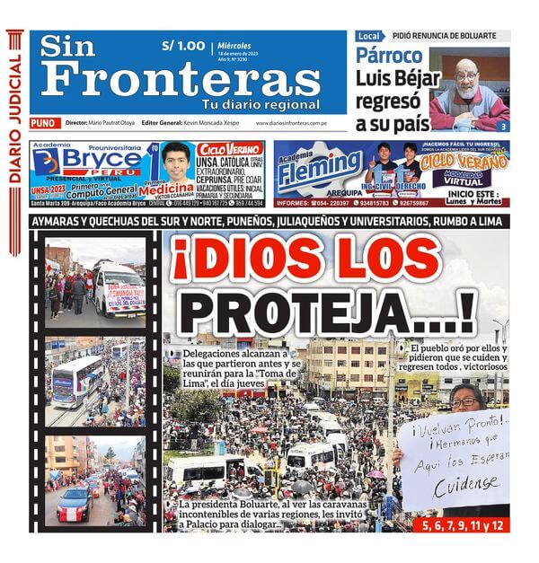 DIARIO SIN FRONTERAS PUNO