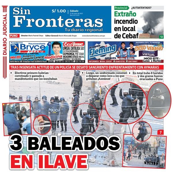  DIARIO SIN FRONTERAS PUNO 21012023