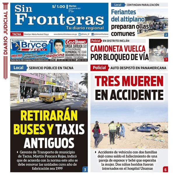 DIARIO SIN FRONTERAS TACNA