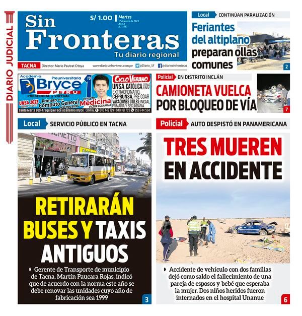 DIARIO SIN FRONTERAS TACNA