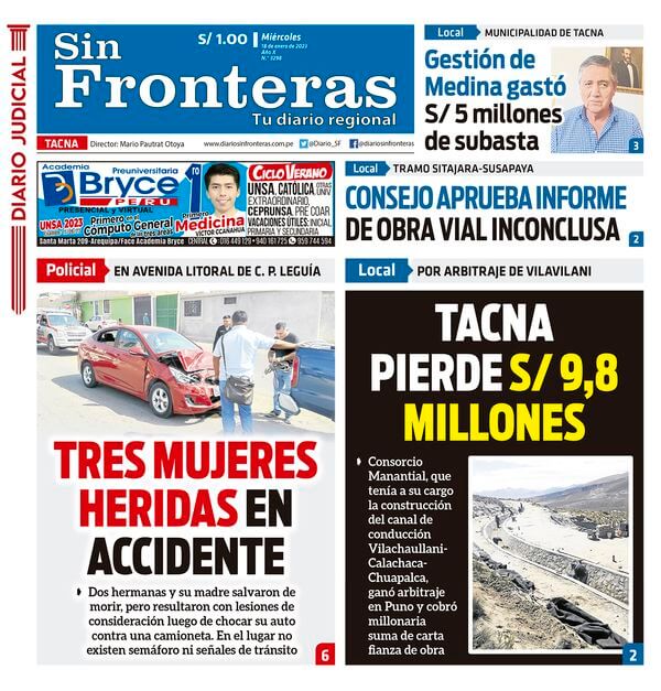 DIARIO SIN FRONTERAS TACNA