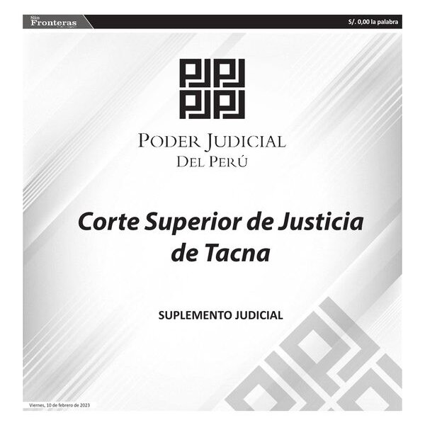  JUDICIALES TACNA 10022023