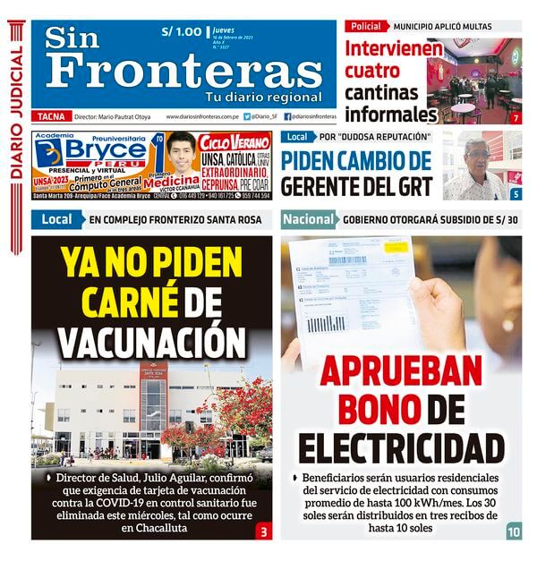 DIARIO SIN FRONTERAS