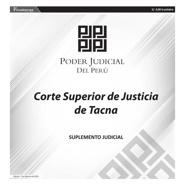  JUDICIALES TACNA 07022023