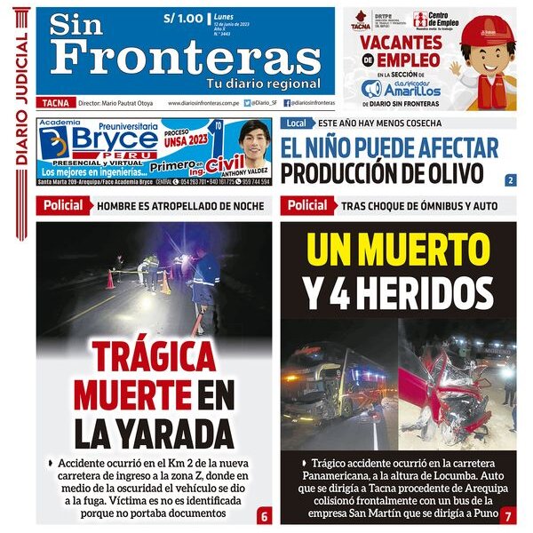  DIARIO SIN FRONTERAS TACNA 12062023