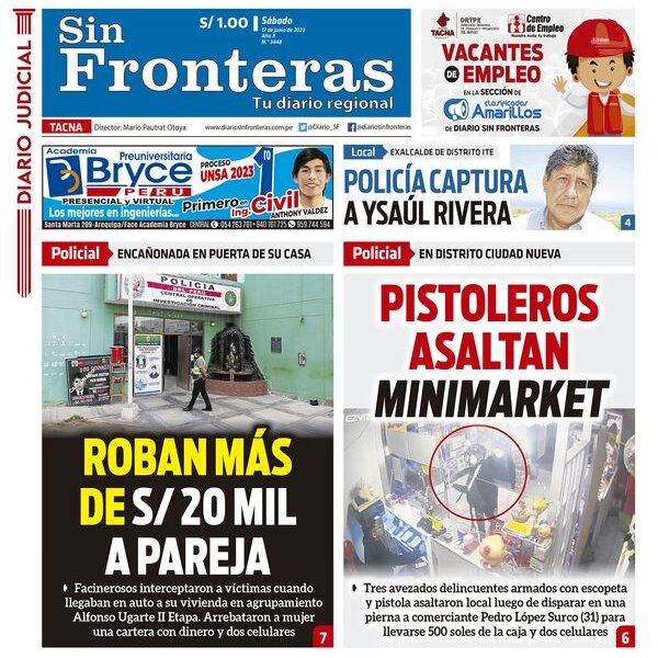  DIARIO SIN FRONTERAS TACNA   17062023