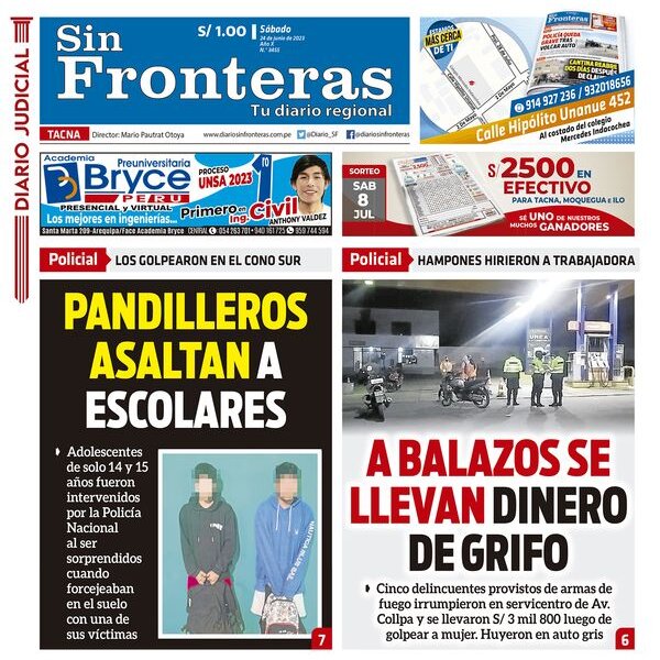  DIARIO SIN FRONTERAS TACNA 24062023