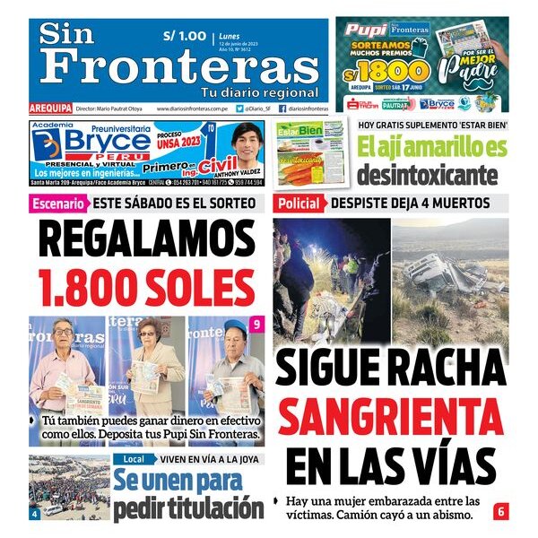  DIARIO SIN FRONTERAS AREQUIPA 12062023