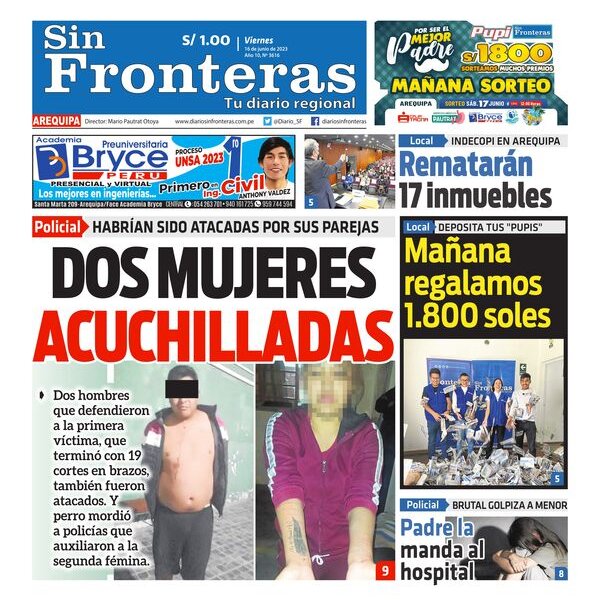  DIARIO SIN FRONTERAS AREQUIPA 16062023