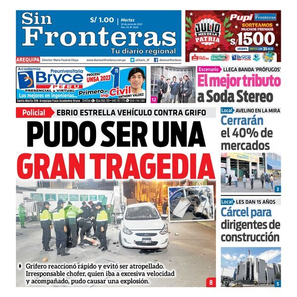  DIARIO SIN FRONTERAS AREQUIPA 20062023