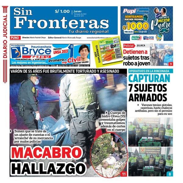  DIARIO SIN FRONTERAS PUNO 08062023