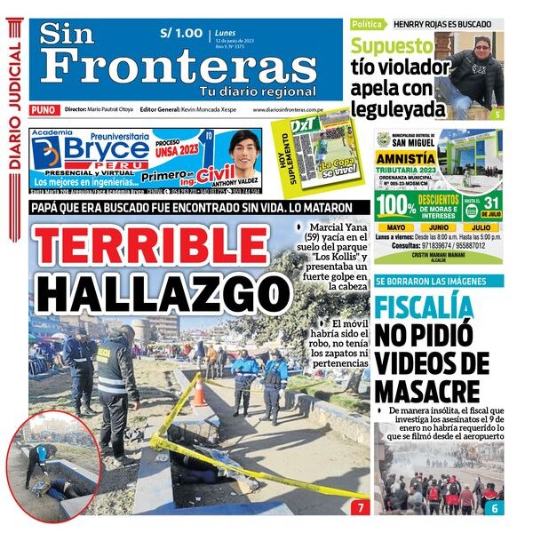  DIARIO SIN FRONTERAS PUNO 12062023