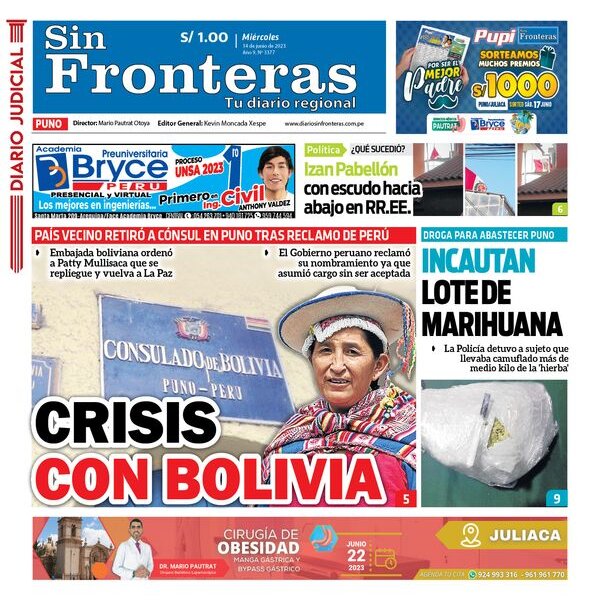  DIARIO SIN FRONTERAS PUNO  14062023