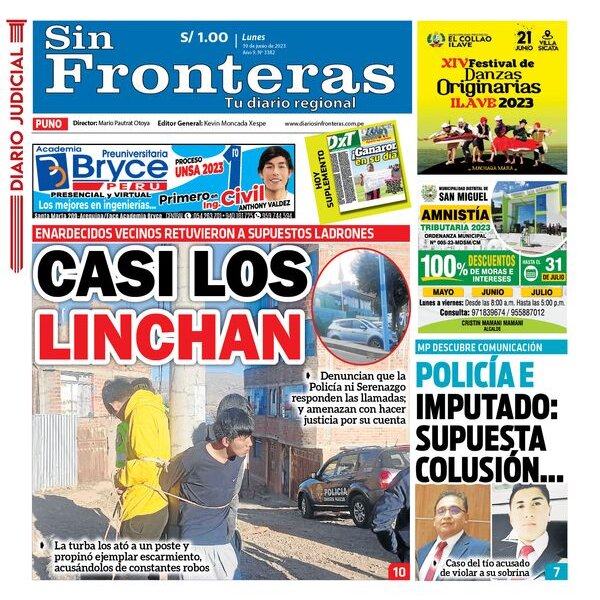  DIARIO SIN FRONTERAS PUNO 19062023