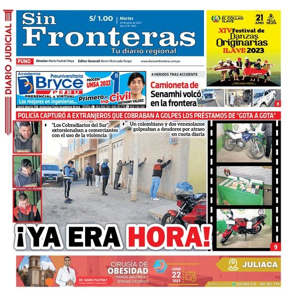  DIARIO SIN FRONTERAS PUNO 20062023