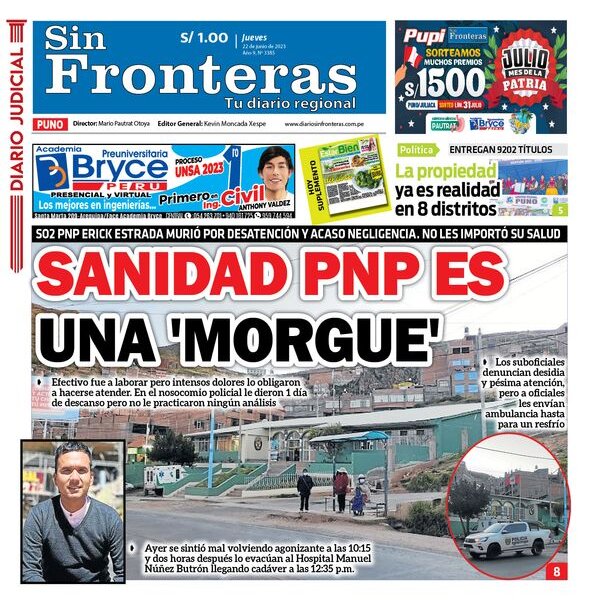  DIARIO SIN FRONTERAS PUNO 22062023