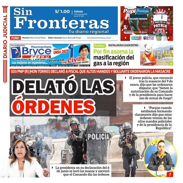  DIARIO SIN FRONTERAS PUNO 24062023