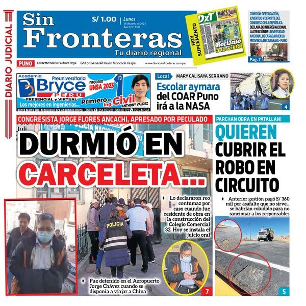  DIARIO SIN FRONTERAS PUNO 26062023