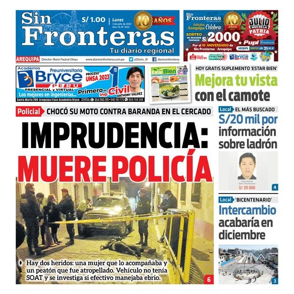  DIARIO SIN FRONTERAS AREQUIPA 03072023