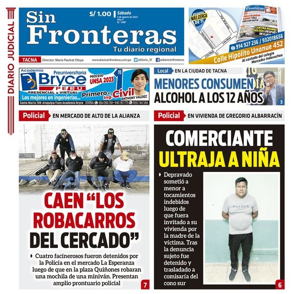  DIARIO SIN FRONTERAS TACNA  05082023