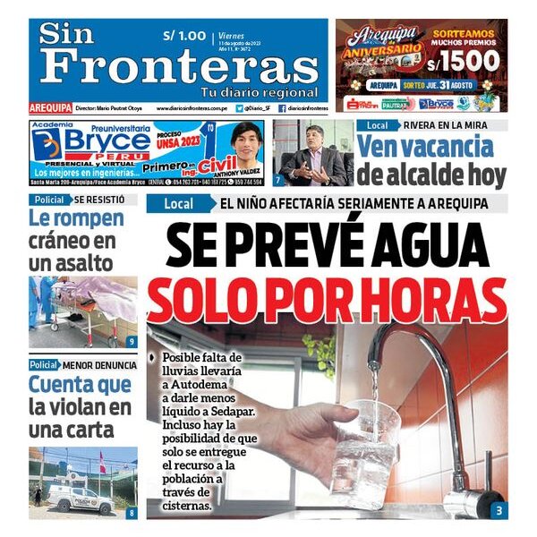  DIARIO SIN FRONTERAS AREQUIPA 11082023