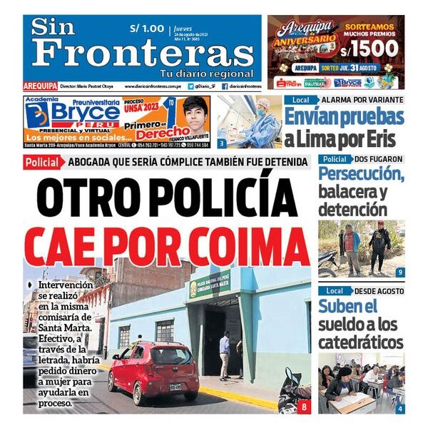  DIARIO SIN FRONTERAS AREQUIPA   24082023