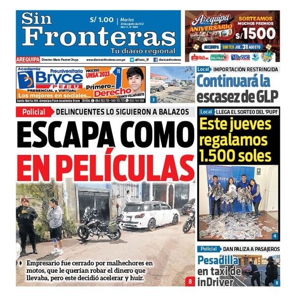  DIARIO SIN FRONTERAS AREQUIPA 29082023