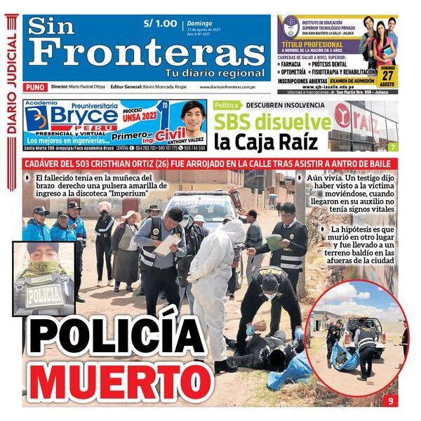  DIARIO SIN FRONTERAS PUNO 13082023