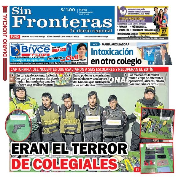  DIARIO SIN FRONTERAS PUNO 22082023