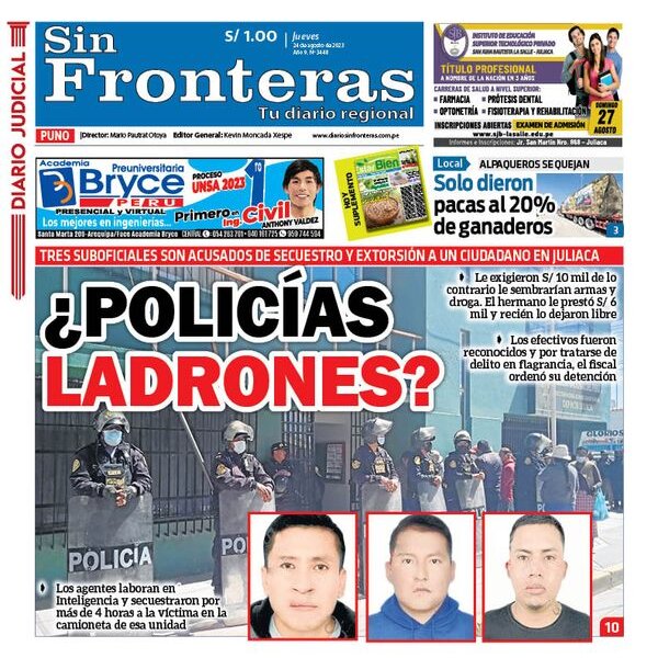  DIARIO SIN FRONTERAS PUNO 24082023