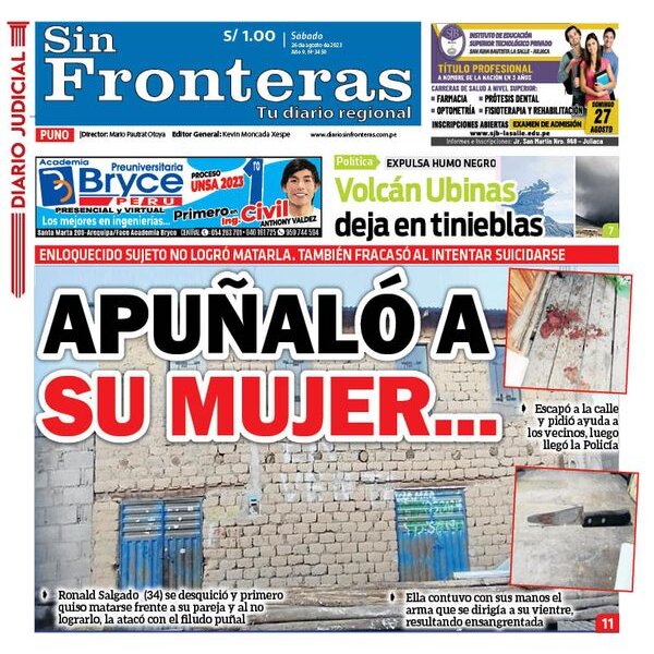  DIARIO SIN FRONTERAS PUNO 26082023