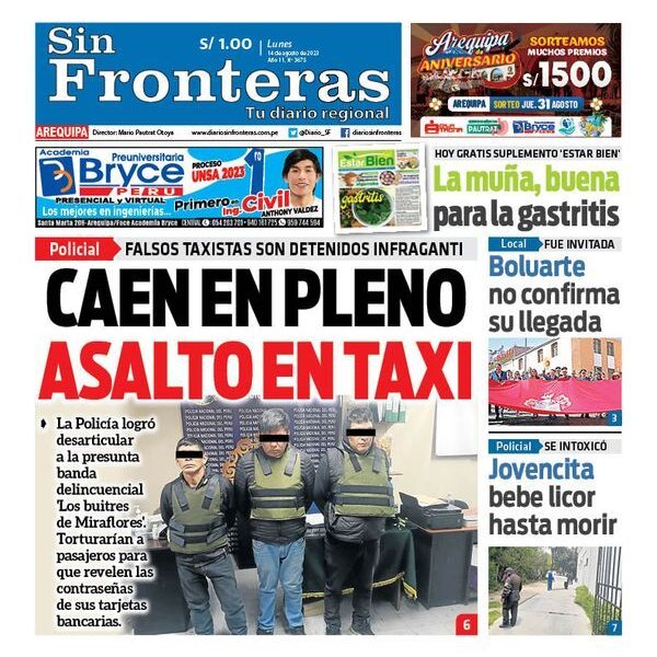  DIARIO SIN FRONTERAS AREQUIPA 14082023