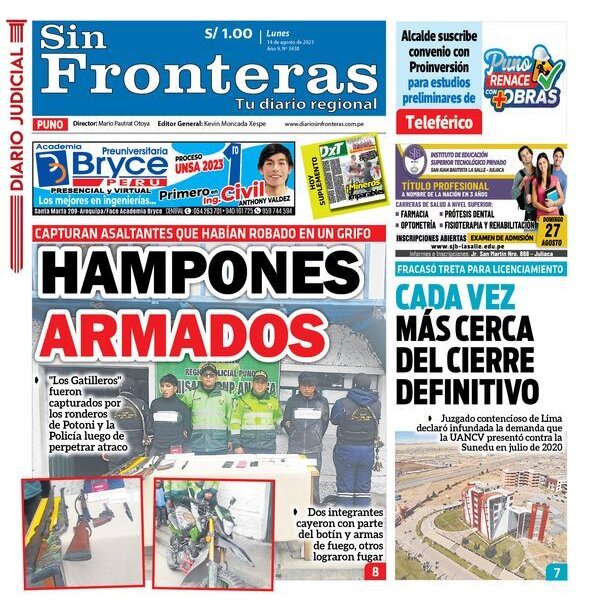  DIARIO SIN FRONTERAS PUNO 14082023