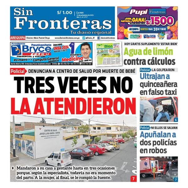  DIARIO SIN FRONTERAS AREQUIPA 25092023