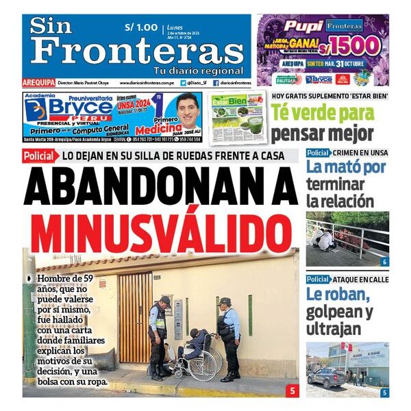  DIARIO SIN FRONTERAS AREQUIPA 02102023