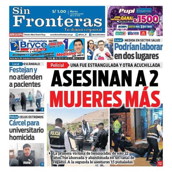  DIARIO SIN FRONTERAS AREQUIPA 03102023