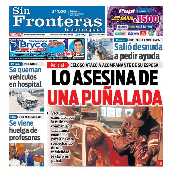  DIARIO SIN FRONTERAS AREQUIPA 11102023