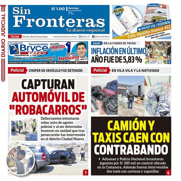  DIARIO SIN FRONTERAS TACNA  08102023