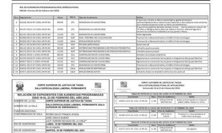 JUDICIALES TACNA