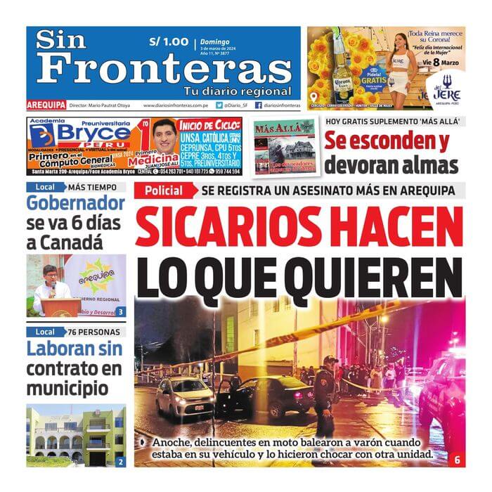 DIARIO SIN FRONTERAS AREQUIPA